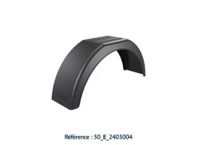 Aile simple plastique pan coupé pour remorque