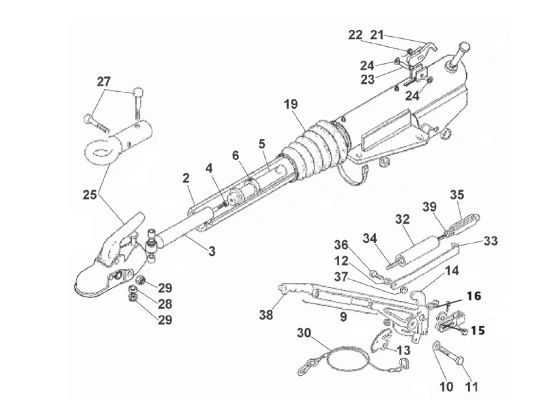 image de Attache à inertie semelle en V AL-KO | Type SV3.5 | 3500 kg