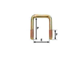 Brides pour tubes carrés (Qté x10)