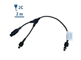 CABLE LED INNO 2C PRISES LI M/M + CHAINETTE COURTE CONNECTEUR 2C F 2M