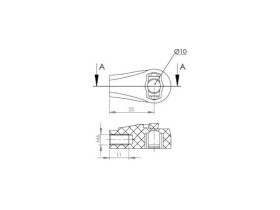 image de Cage à rotule plastique Ø 10 M6 | 92720