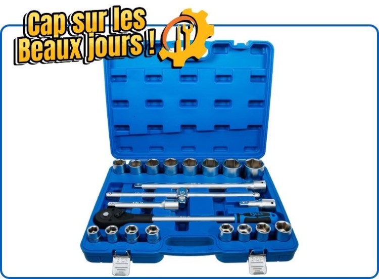 image de Coffret de douilles | 20 mm (3/4") | 21 pièces