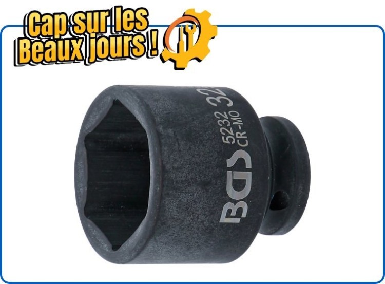 image de Douille à choc, six pans | 12,5 mm (1/2") | 32 mm