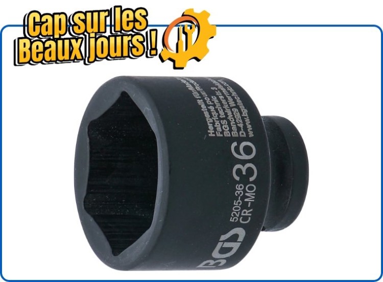 image de Douille à choc, six pans | 12,5 mm (1/2") | 36 mm