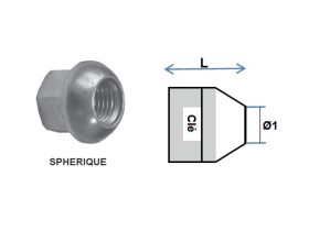 image de Ecrous de roues | Sphériques