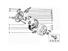 image de Essieu freiné AL-KO | Type 2361 (230x60) 1800 kg roulement conique