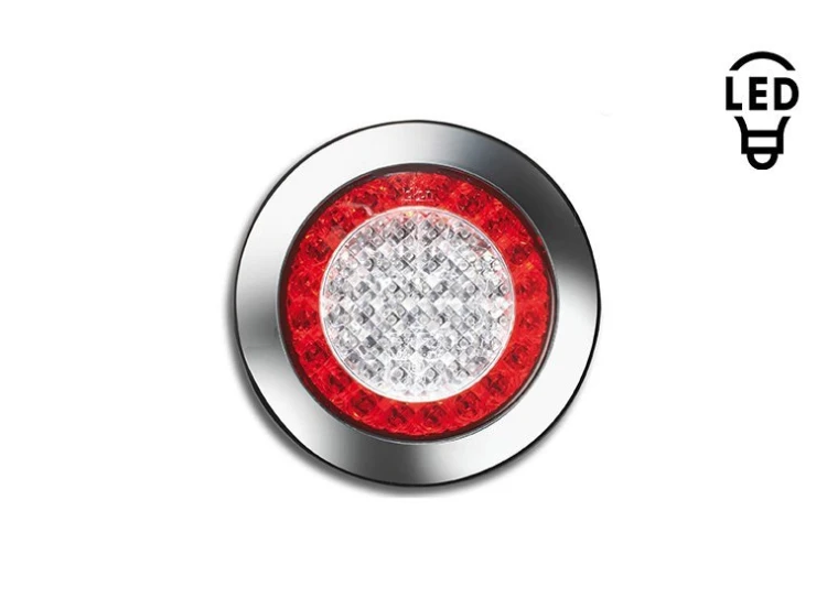 Feu arrière LED 12V JOKON | Type 735 | Avec enjoliveur chromé