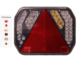 image de Feu arrière gauche LED INNO 2 185x145x35 - 6 Fonctions
