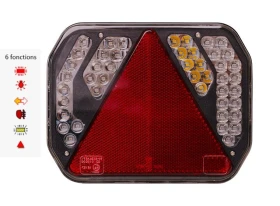 Feu arrière gauche LED INNO 2 185x145x35 - 6 Fonctions