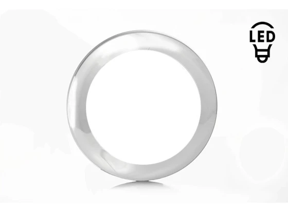 image de Cadre chromé pour feu arrière LED rond FRISTOM | FT-313 et FT-314