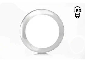 Cadre chromé pour feu arrière LED rond FRISTOM | FT-313 et FT-314