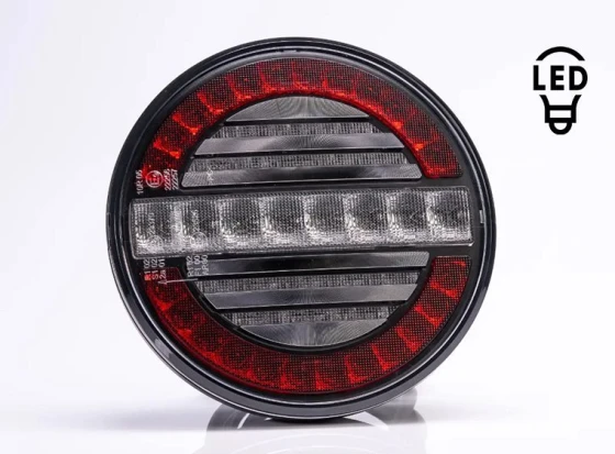 image de Feu arrière LED rond FRISTOM – 3 fonctions - 12/24V – Homologué E9 | FT-214