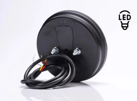 Feu arrière LED rond FRISTOM – 3 fonctions - 12/24V – Homologué E9 | FT-214