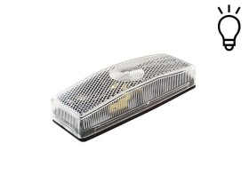 image de Feu blanc avec catadioptre | 110x42mm | FA82 | AJBA