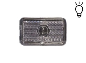 image de Feu blanc avec catadioptre | 74x45 mm | JOKON