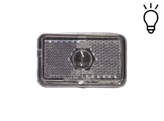 image de Feu blanc avec catadioptre | 74x45 mm | JOKON