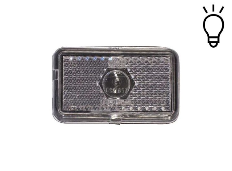 image de Feu blanc avec catadioptre | 74x45 mm | JOKON