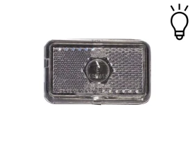 Feu blanc avec catadioptre | 74x45 mm | JOKON