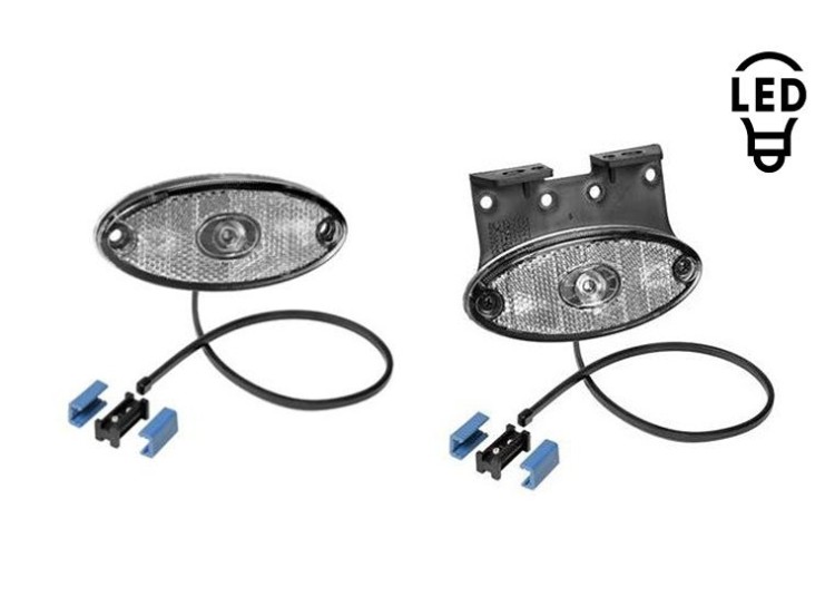 image de Feu blanc LED avec catadioptre | 102x46mm | ASPOCK