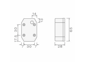 FEU LED FLEXIPOINT BLANC avec câble
