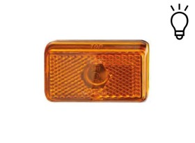 image de Feu orange avec catadioptre 12V | 74x45mm | JOKON