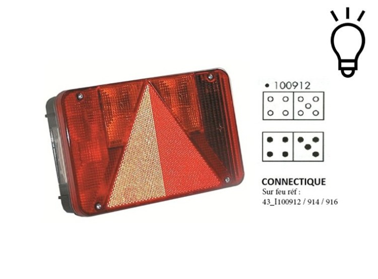 image de Feu RADEX Série 5800 6 fonctions 220x140mm