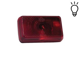 image de Feu rouge avec catadioptre | 74x45mm | JOKON