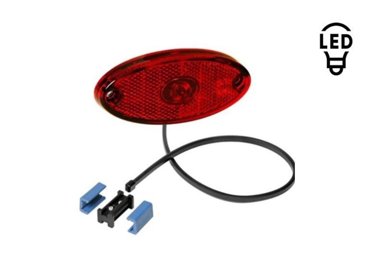 image de Feu rouge LED avec catadioptre | 102x46 mm | ASPOCK