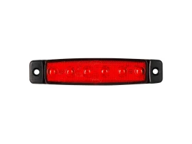 Feu rouge LED extra plat avec catadioptre | 90x20ep6 mm