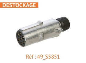 image de Fiche mâle 24V | Série N | 7 plots