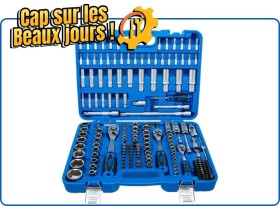 image de Jeu de douilles à six pans | 6,3 mm (1/4") / 10 mm (3/8") / 12,5 mm (1/2") | 192 pièces