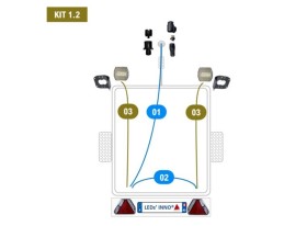 image de Kit 1.2 NOREP LED INNO complet | Remorque volume utile 1,30m par 2m