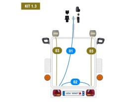 image de Kit 1.3 NOREP LED INNO complet | Remorque volume utile 1,50m par 3m