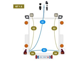image de Kit 1.6 NOREP LED INNO complet | Remorque volume utile 2,50m par 5m