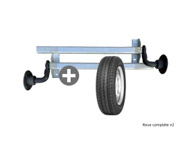 Kit essieu plus roue complète