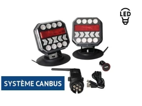 Kit feux LED wifi sans fil magnétique | 4 fonctions | CANBUS