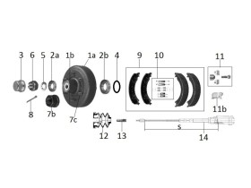 image de Kit moyeu essieu freiné | Type 30-2355 (300x60) | R48 | Rlt conique | REC6