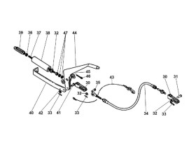 image de Levier de frein timon réglable freiné AL-KO | Type FA 0.9