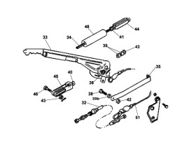 image de Levier de frein timon réglable freiné AL-KO | Type FA 3.5