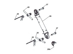 image de Partie intermédiaire de timon réglable freiné AL-KO | Type FA 1.5 | 1500kg