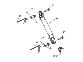 image de Partie intermédiaire de timon réglable freiné AL-KO | Type FA 3 | 3000kg