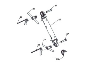 image de Partie intermédiaire de timon réglable freiné AL-KO | Type FA 3.5 | 3500kg | Axe de 27