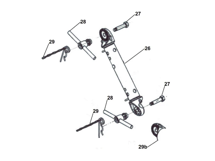 Partie intermédiaire de timon réglable freiné AL-KO | Type FA 3.5 | 3500kg | Axe de 36