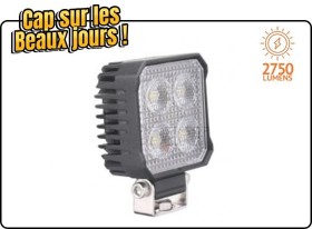image de Phare de travail | 4 Leds 10/32 volts | 2750 Lumens
