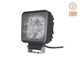Phare de travail | 9 Leds 10/32 volts | 1800 Lumens