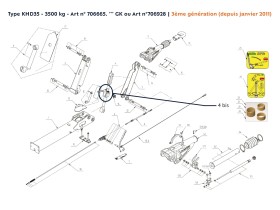 image de Pièces détachées timon 3ème génération (depuis janvier 2011) | Type KHD35 | 3500kg
