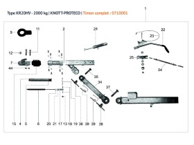 image de Pièces détachées timon réglable KNOTT-PROTECO | Type KR20HV | 2000 kg
