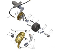 image de Pièces essieu freiné 1600 à 1800kg RTN-GOETT | Type RA3 - Ø230