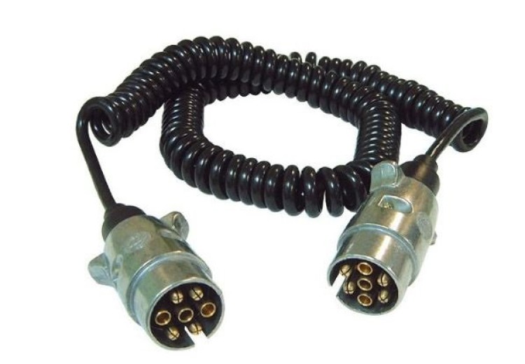 image de Rallonge électrique spiralée 7 broches 12V