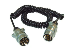 Rallonge électrique spiralée 7 broches 12V